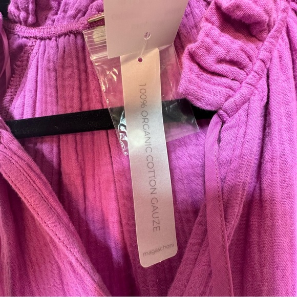 Magaschoni 100% Organic Cotton Gauze Dress NWT Rosebud - Picture 6 of 8